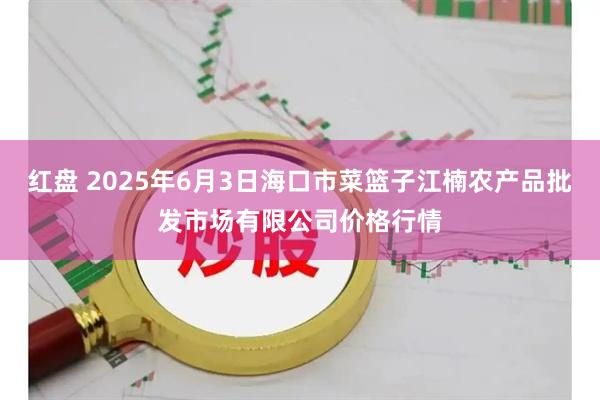 红盘 2025年6月3日海口市菜篮子江楠农产品批发市场有限公司价格行情