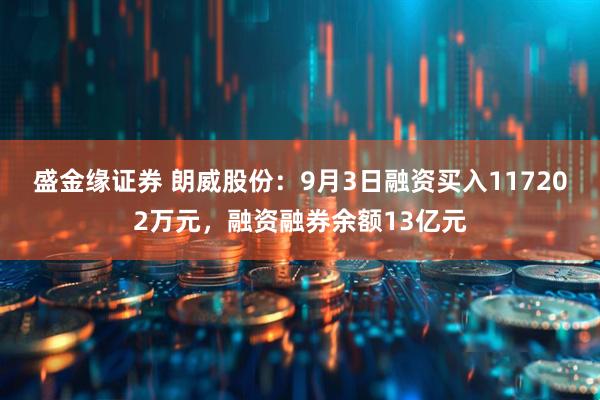 盛金缘证券 朗威股份：9月3日融资买入117202万元，融资融券余额13亿元