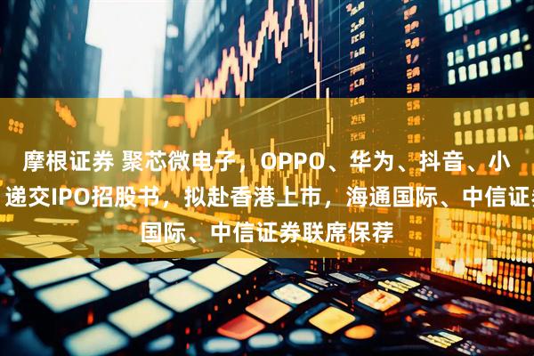 摩根证券 聚芯微电子，OPPO、华为、抖音、小米等参投，递交IPO招股书，拟赴香港上市，海通国际、中信证券联席保荐